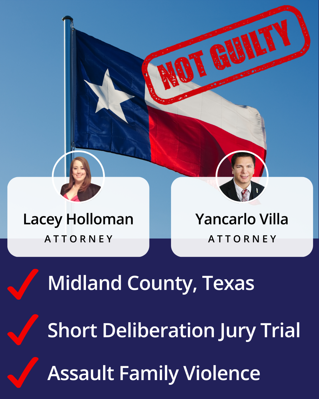 Not Guilty in Midland County