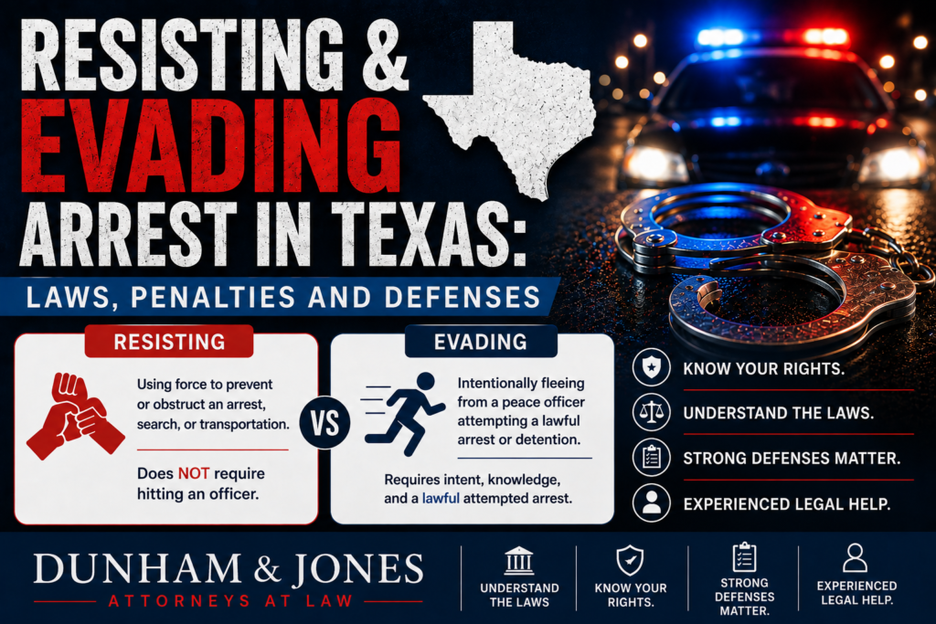 Resisting and Evading Arrest in Texas: Laws, Penalties and Defenses