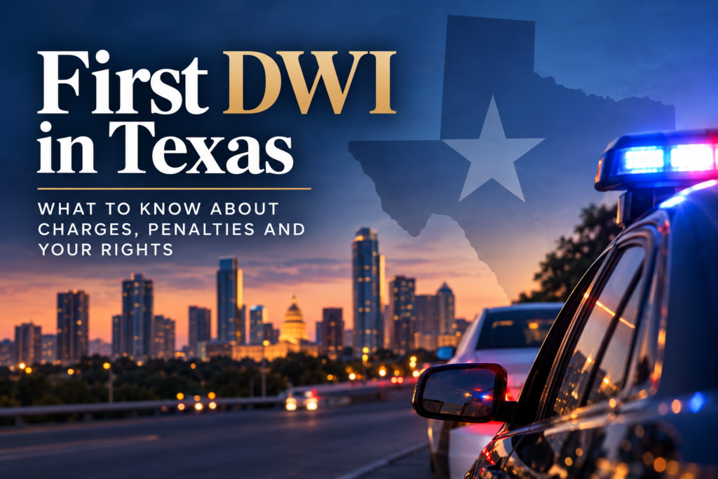 First DWI in Texas: What Happens After a First DWI Arrest?